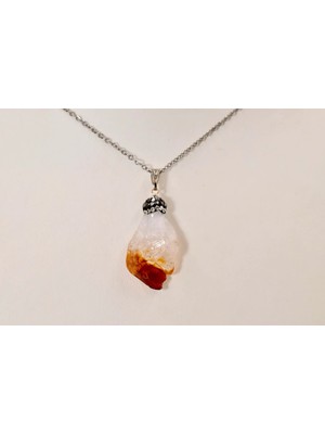 Doğaltaş Sitrin Kolye