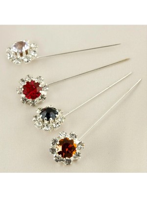 Renklime Taşlı Eşarp Iğnesi