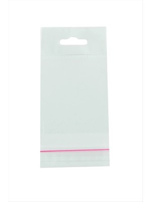 Renklime 8*15 Yapışkanlı 1000 Adet Askılı Şeffaf Poşet
