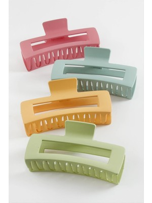 Renklime Dikdörtgen Renkli Mandal Toka 12 cm