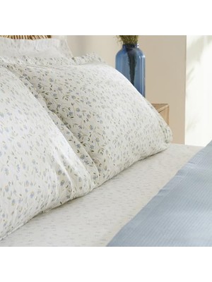 Skygo Lina Bambu Tek Kişilik Pike Takımı Mavi