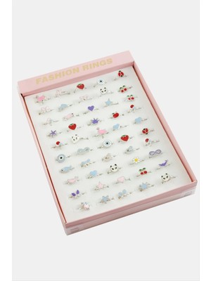 Renklime Karışık Mineli Yüzük 1 Adet