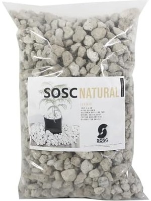 Skygo Natural Volkanik Beyaz Dekoratif Pomza Taşı, 2-4 Cm, 10 Litre, Drenaj ve Toprak Nemlendirici Özellikli, Saksı Süsleme