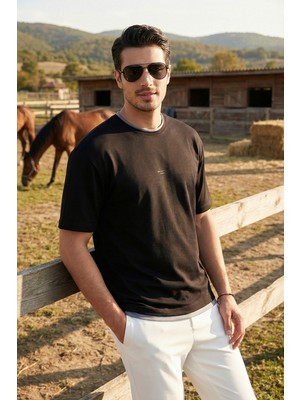 Buratti Regular Fit Bisiklet Yaka Oysho Kumaş T Shirt Erkek T Shirt 5904091