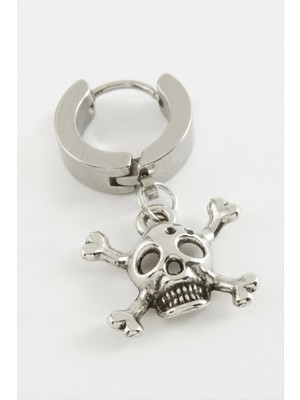 Renklime Kuru Kafa Çelik Erkek Küpe 1 Adet