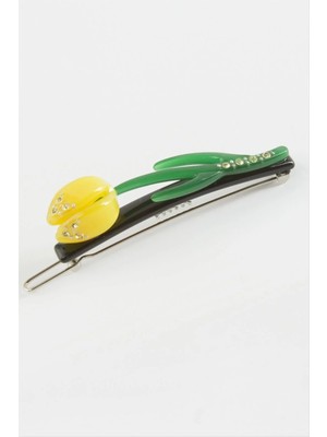 Renklime Gül Klipsli Toka