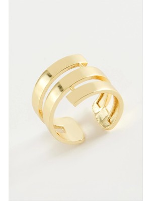 Renklime Burgulu Metal Yüzük