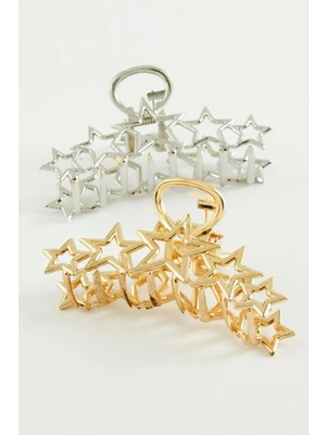 Renklime Yıldız Metal Mandal Toka 8 cm