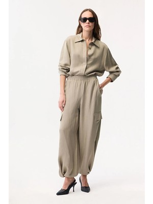 Adl Kargo Cepli Paçası Lastikli Pantolon Mint 15346280000