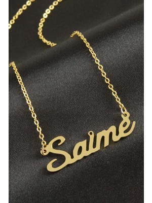 Renklime Saime Isimli Kolye (Kişiye Özel)