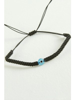 Renklime Nazar Boncuk Makrome Ip Bileklik