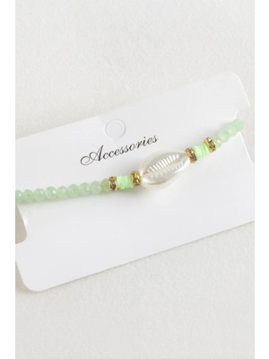 Renklime Inci Fimo Boncuk Kristal Makrome Ip Bileklik