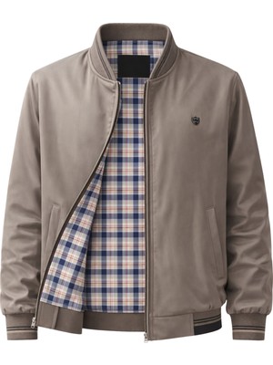 Sivaist Erkek Krem Regular Bonded Kumaş Hakim Yaka Mevsimlik&Yazlık Mont