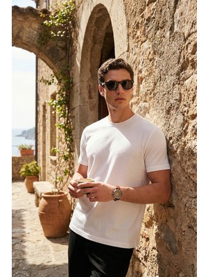 Buratti Pamuklu Regular Fit Bisiklet Yaka T Shirt Erkek T Shirt 5904063