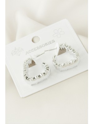 Renklime Üçgen Plastik Küpe