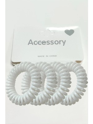 Renklime 4 Adet Renkli Makarna Lastik Toka 4,5 cm