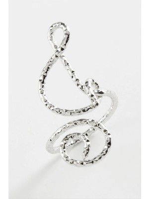 Renklime Burgulu Metal Yüzük