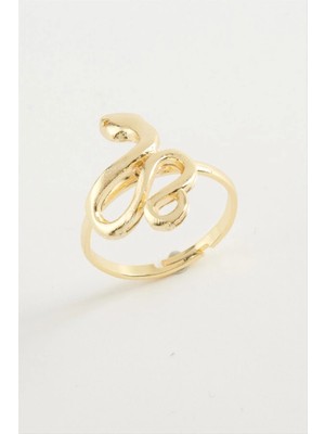 Renklime Yılan Metal Yüzük