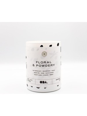 Skygo Floral & Powdery - Çiçeksi & Pudramsı Kokulu Dekoratif Desenli Soya Mumu I 150 gr (Renkli)