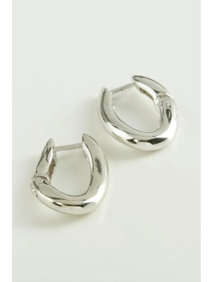 Renklime Oval Trend Metal Küpe