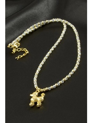 Renklime Köpek Kristal Kolye