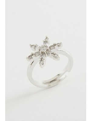 Renklime Lotus Zirkon Taşlı Yüzük