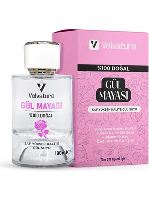 Skygo Velvatura Gül MAYASI%100 Doğal Aydınlatıcı ve Gözenek Sıkılaştırıcı Saf Gül Suyu Arındırıcı Tonik