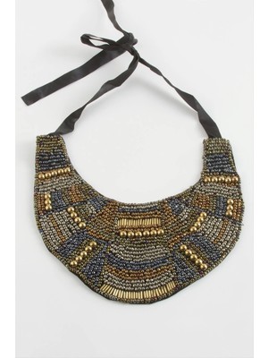 Renklime Etnik Kum Boncuk Yaka Kolye