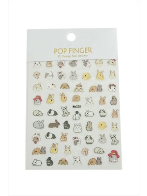 Renklime Tavşan Tattoo Dövme Sticker