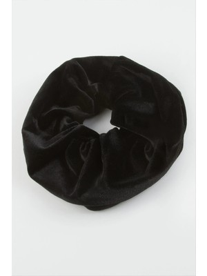 Renklime Siyah Renkli Kadife Simit Toka 8 cm