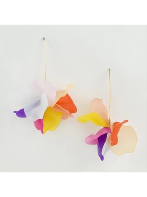 Renklime Çiçek Figürlü Zara Küpe