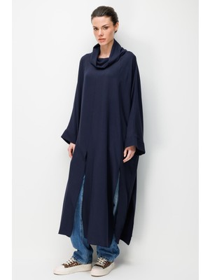 Micca Ipekçe Zamansız Hafif Herşey ile Heryerde Özel ve Konforlu Hissetiricek Maxi Tunik Kap-Laci