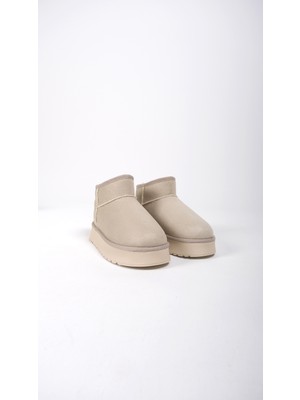 Costa Ucc Içi Kürklü Süet Kışlık Kalın Taban Kız Erkek Çocuk Botu