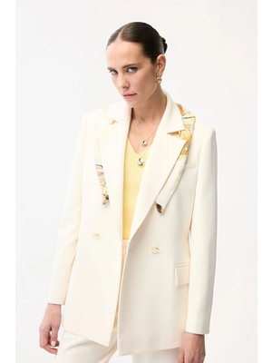 Adl Kruvaze Gabardin Ceket Vanilya 11933656025