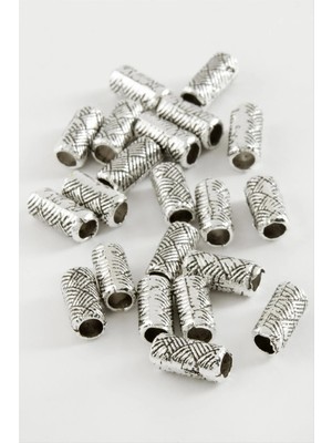 Renklime Çizgili Silindir Tesbih Ara Aparatı 50 Gram