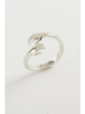 Renklime El Figürlü Metal Yüzük