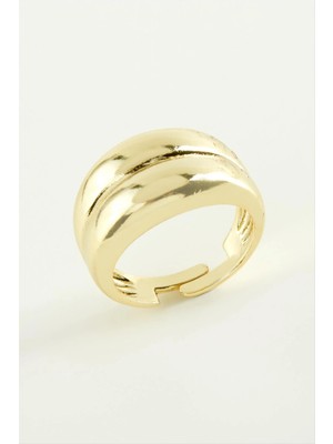 Renklime Çift Sıra Metal Yüzük