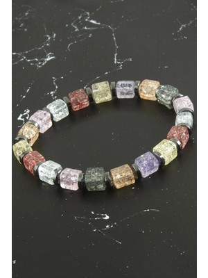 Renklime Küp Necef Doğaltaş Bileklik 6 mm