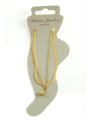 Renklime Italyan Zincirli Lüks Çelik Halhal