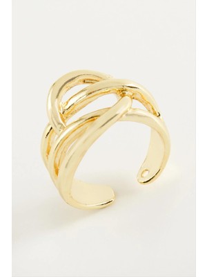 Renklime Oval Metal Yüzük