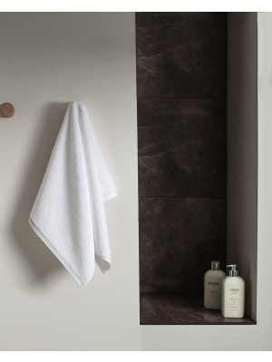 Madame Coco Angelise %100 Pamuk Yüz Havlusu - Beyaz/mint Yeşili - 50X70 cm