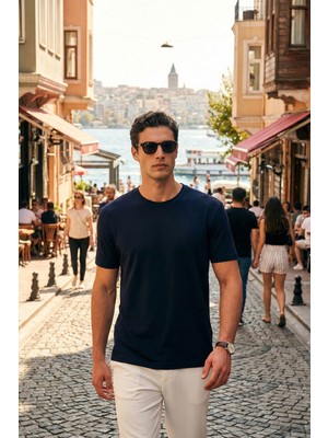 Buratti Pamuklu Regular Fit Bisiklet Yaka T Shirt Erkek T Shirt 5904063