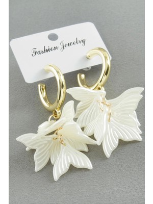 Renklime Balık Kuyruğu Inci Küpe