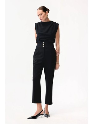 Adl Dikiş Detaylı Pantolon Siyah 15343487004