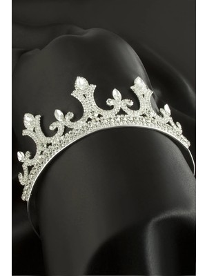 Renklime Lüks Taşlı Gelin Tacı