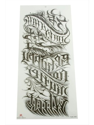 Renklime Tattoo Kol Dövme Sticker