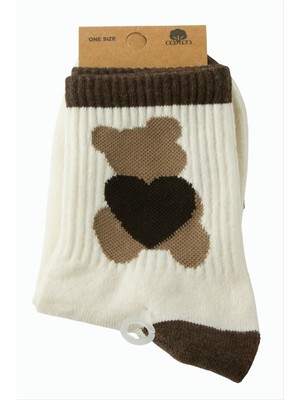 Renklime Kalpli Ayıcık Kolej Çorap 8*28