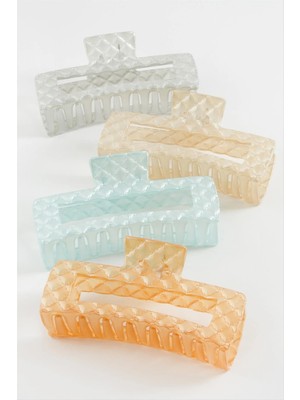 Renklime Dikdörtgen Renkli Mandal Toka 12 cm