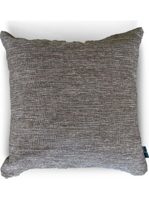 Skygo Piloti - Series - Brown Dokulu Düz Dekoratif Kırlent Kılıfı 45X45 Cm, Kahverengi