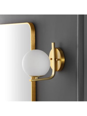 Ronisu Aydınlatma Modern Cam Küre Başlıklı Metal Duvar Aplik RA-APLK-3535-52-23